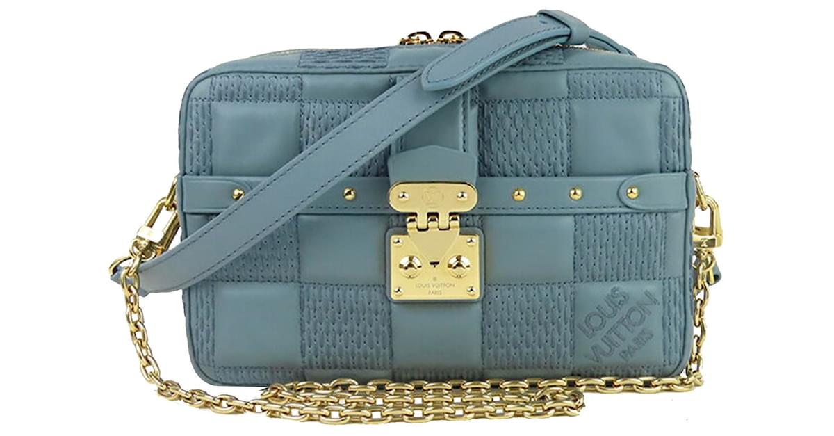 Louis Vuitton Alma BB Quilted Blue Glacier in Calfskin Leather with  Gold-tone - US