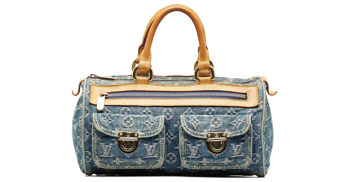 Louis Vuitton Neo Speedy Handbag Blue Monogram Denim M95019 SP1005