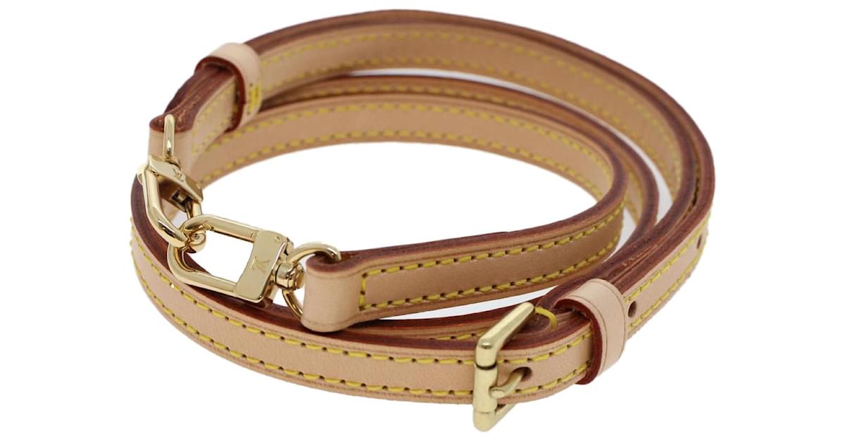 LOUIS VUITTON Damier Shoulder Strap Leather 36.6-43.7 Brown LV