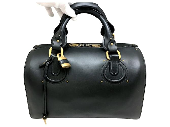 Chloé Aurore Black Leather ref.974677 - Joli Closet Chloé Aurore Black Leather ref.974677 - Joli Closet