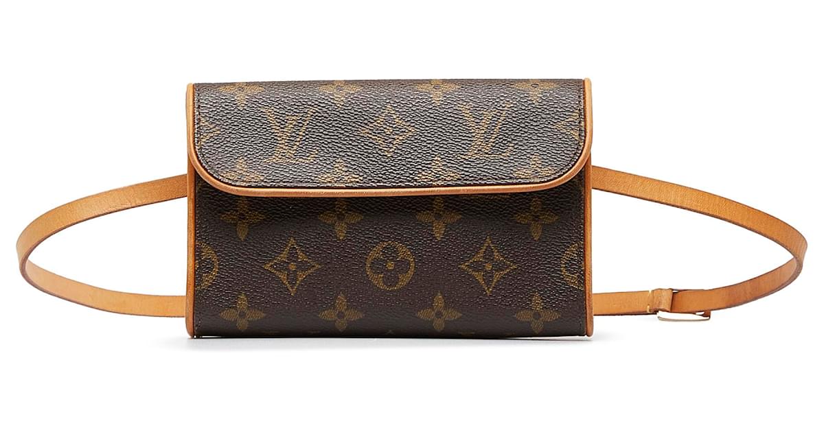 Louis Vuitton Brown Monogram Pochette Florentine Cloth ref.781994