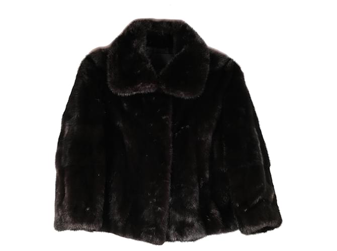 Amazing Fendi Mink Jacket Black Coat Fur Joli Closet