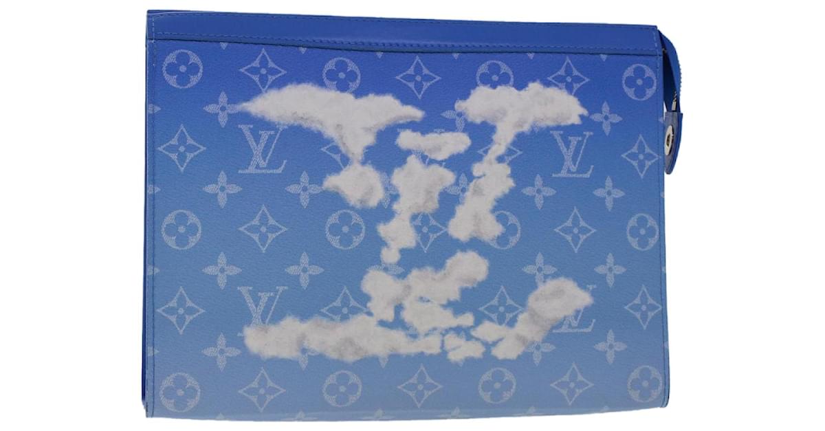 Blue Louis Vuitton Monogram Cloud Pochette Voyage Clutch Bag – Designer  Revival