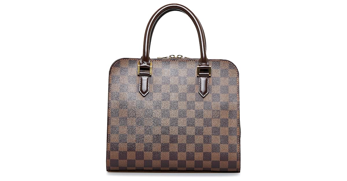 Louis Vuitton Damier Ebene Triana PM - Brown Handle Bags, Handbags