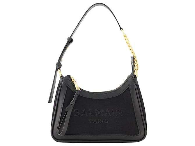 B-Army Shoulder Bag - Balmain - Leather - Black Pony-style