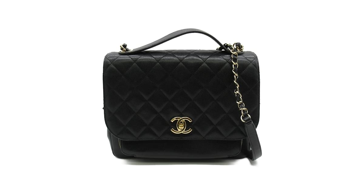 Chanel Large Business Affinity Bag A93608 Black Leather ref.979591 - Joli  Closet