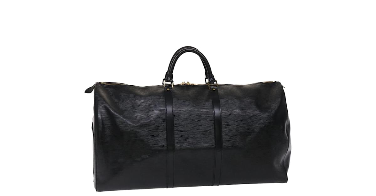 LOUIS VUITTON M42942 Keepall 60 Noir Black Epi Boston Travel Bag