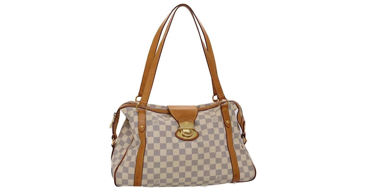 Louis Vuitton Stresa GM White Damier Azur Shoulder Bag in 2023