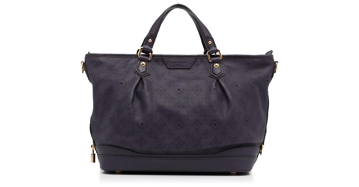 Louis Vuitton Babylone Bag Black Mahina Monogram Leather PM ref