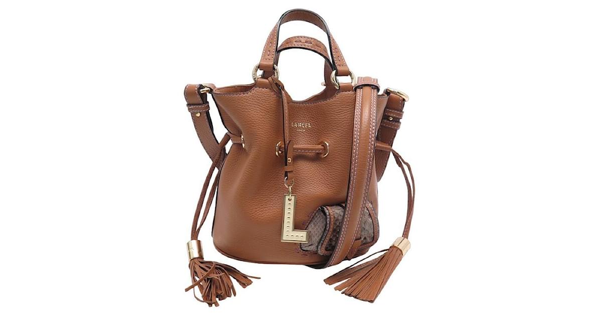 Lancel sac online camel