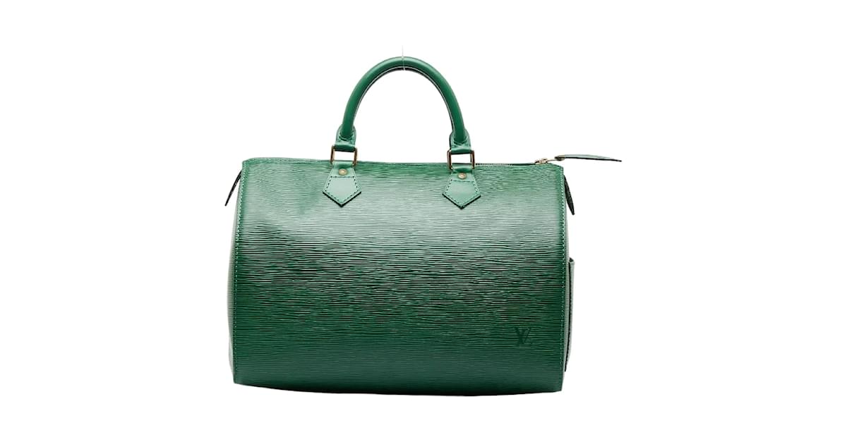 LOUIS VUITTON Epi Speedy 30 Hand Bag Borneo Green M43004 LV Auth