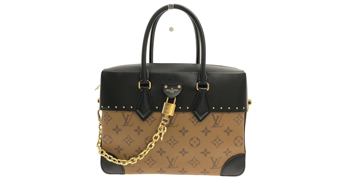 Louis Vuitton City Malle MM Reverse Monogram Brown Leather ref