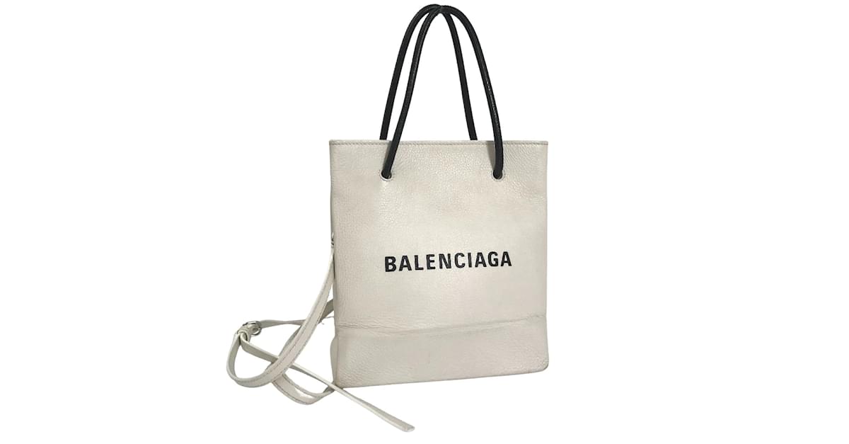 Balenciaga shopping best sale tote xxs white