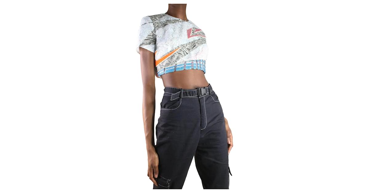 Christian Dior pre-owned blue sequin embroidered crop top