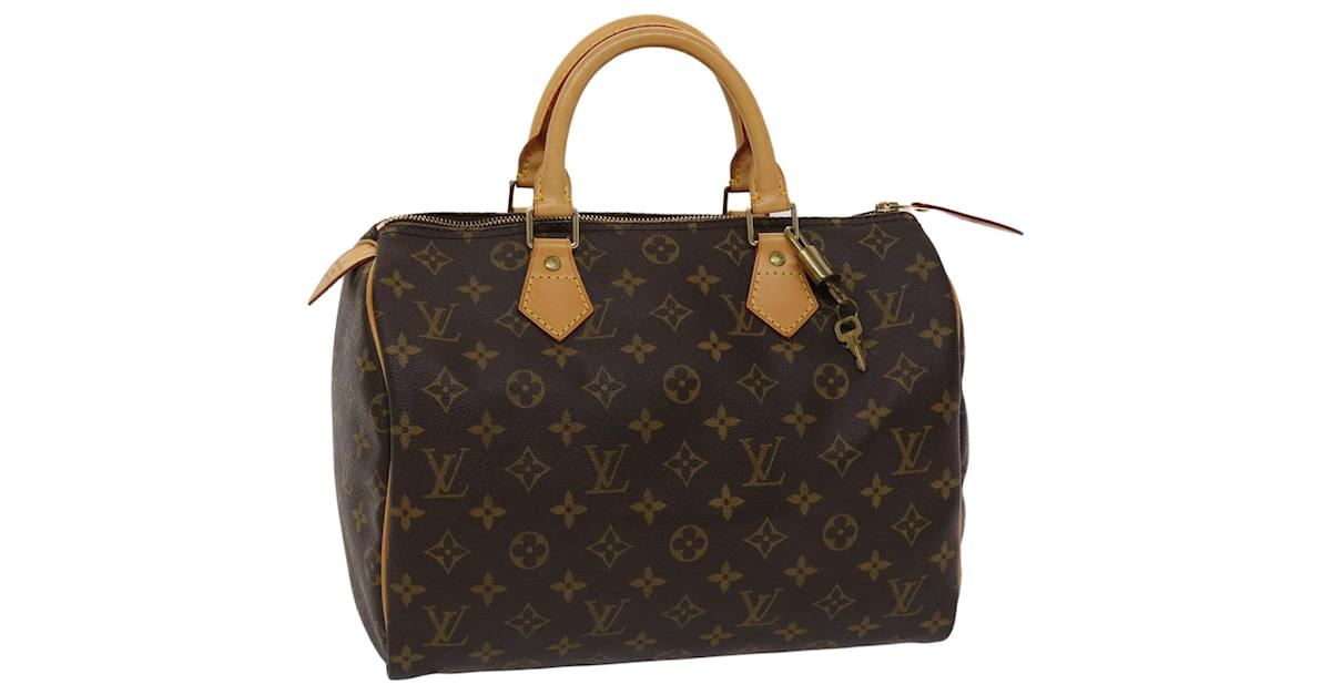 Handbags Louis Vuitton Louis Vuitton Monogram Speedy 30 Hand Bag M41526 LV Auth 42522