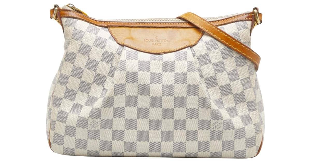 Siracusa cloth handbag Louis Vuitton White in Cloth - 25855914