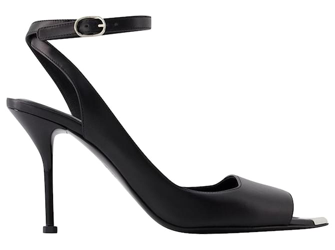 Punk Sandals - Alexander Mcqueen - Leather - Black/silver