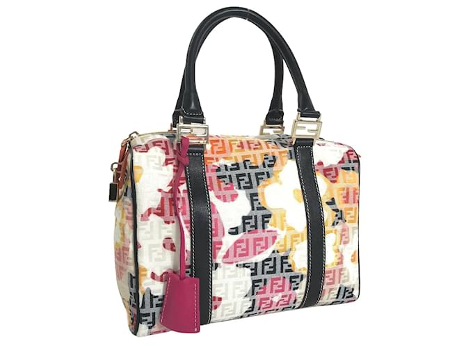 Fendi Zucchino Floral Canvas Boston Bag 8BL068 Multiple colors