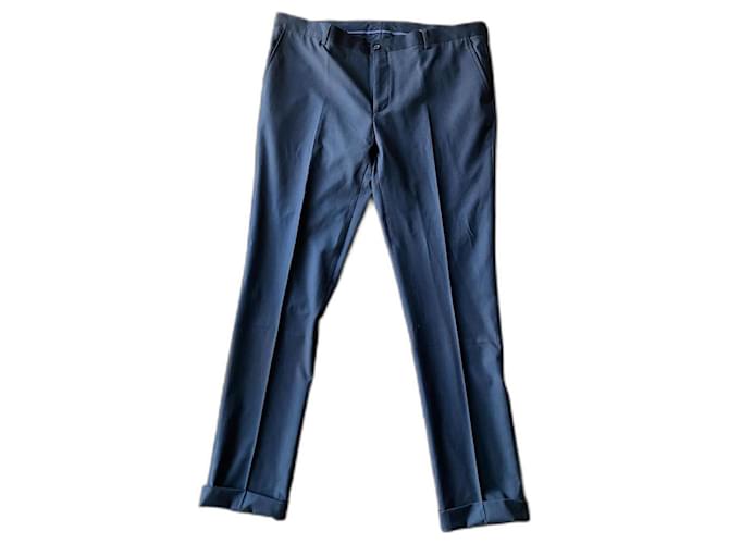 Autre Marque Nazareno Gabrielli Black Grey Polyester Wool ref