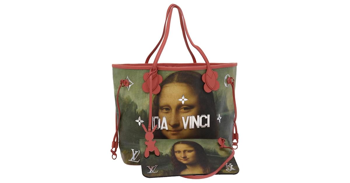 Louis Vuitton Da Vinci Neverfull mm Tote Bag(Pink)