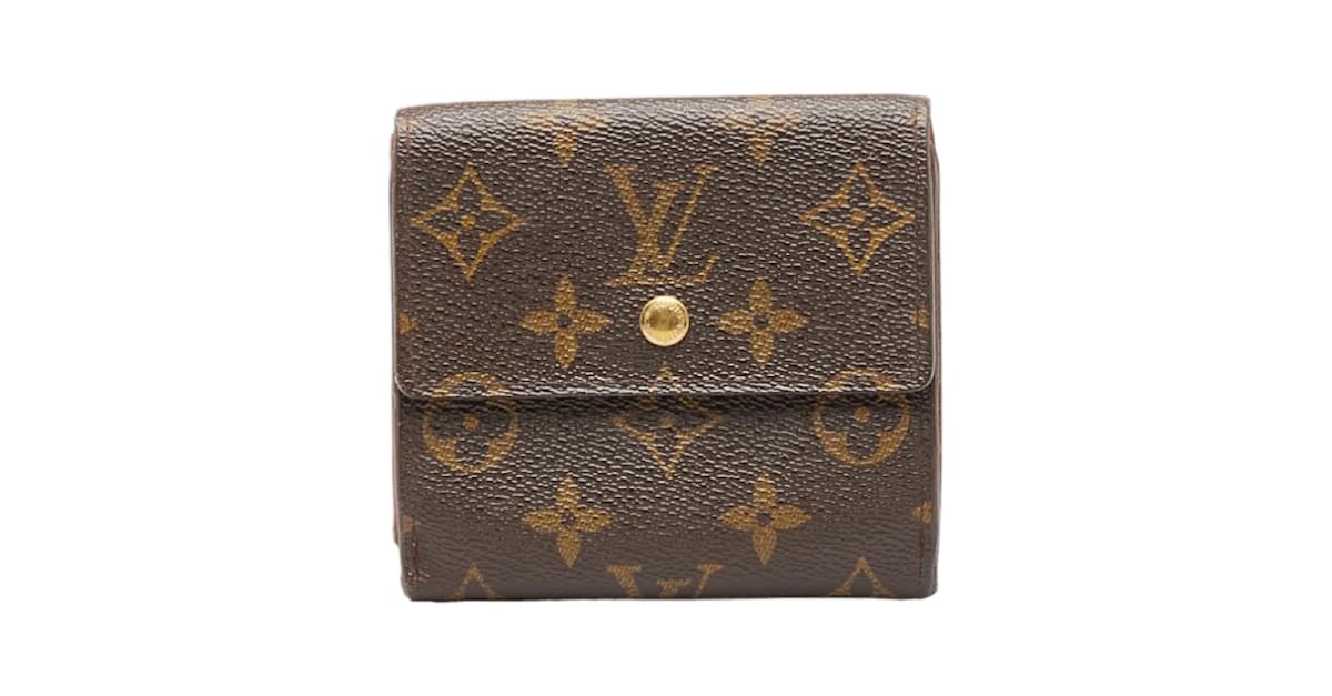 Louis Vuitton Monogram Elise Wallet M61652 Brown Cloth ref.991865