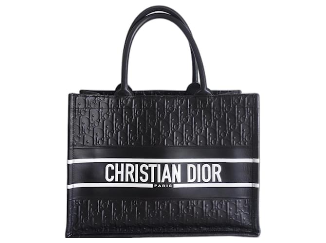 Dior Book Tote bag black leather Joli Closet
