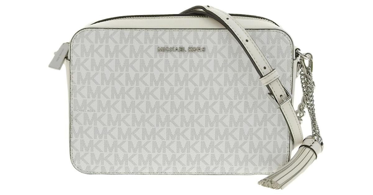 Michael Kors Bags | Michael Kors Briley Small Logo Messenger Crossbody Bag | Color: Gray/White | Size: Small | Fashionbreeze1's Closet