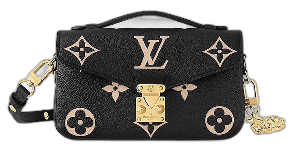 Louis Vuitton LV Metis pochette East West Black Leather ref.993286 - Joli  Closet
