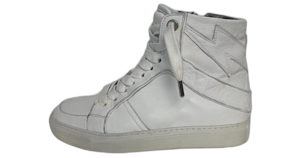 Zadig & Voltaire Sneakers White Leather ref.993736 - Closet