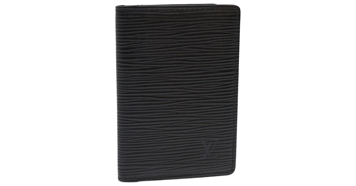 LOUIS VUITTON Epi Organizer De poche Card Case Black M63582 LV Auth 48066  Leather ref.994835 - Joli Closet