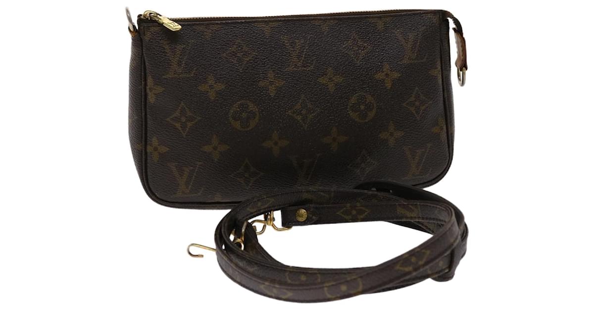 LOUIS VUITTON Damier Ebene Pochette Accessoires Pouch N41206 LV Auth  am2319g