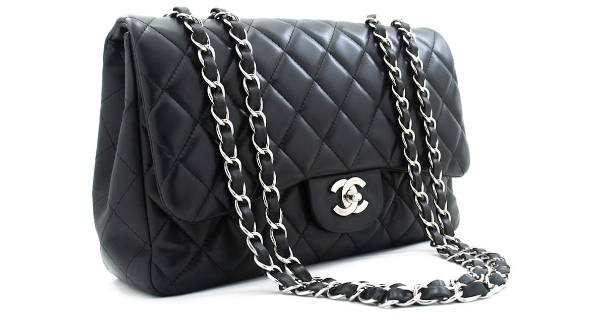 chanel black classic purse