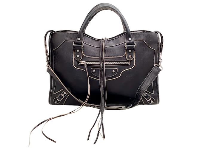Balenciaga Black Leather City 2 WAY bag ref.997327 - Joli Closet