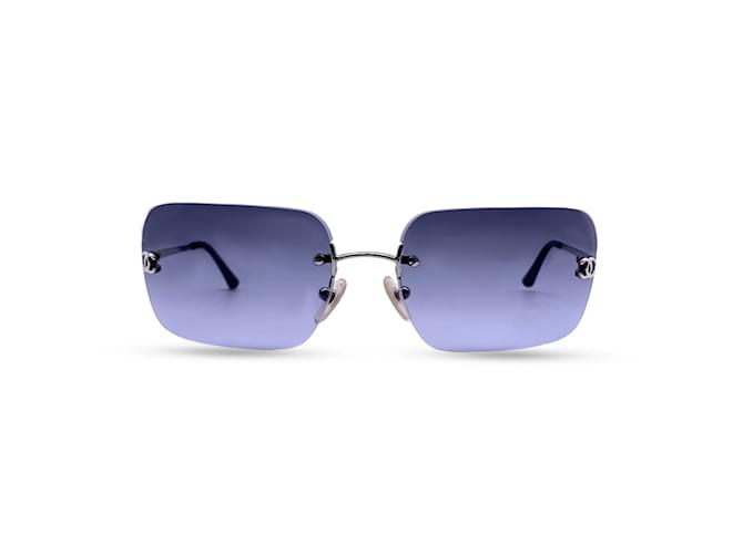 Chanel Rimless CC Logo Rectangular 4017 Sunglasses 62/17 120 mm