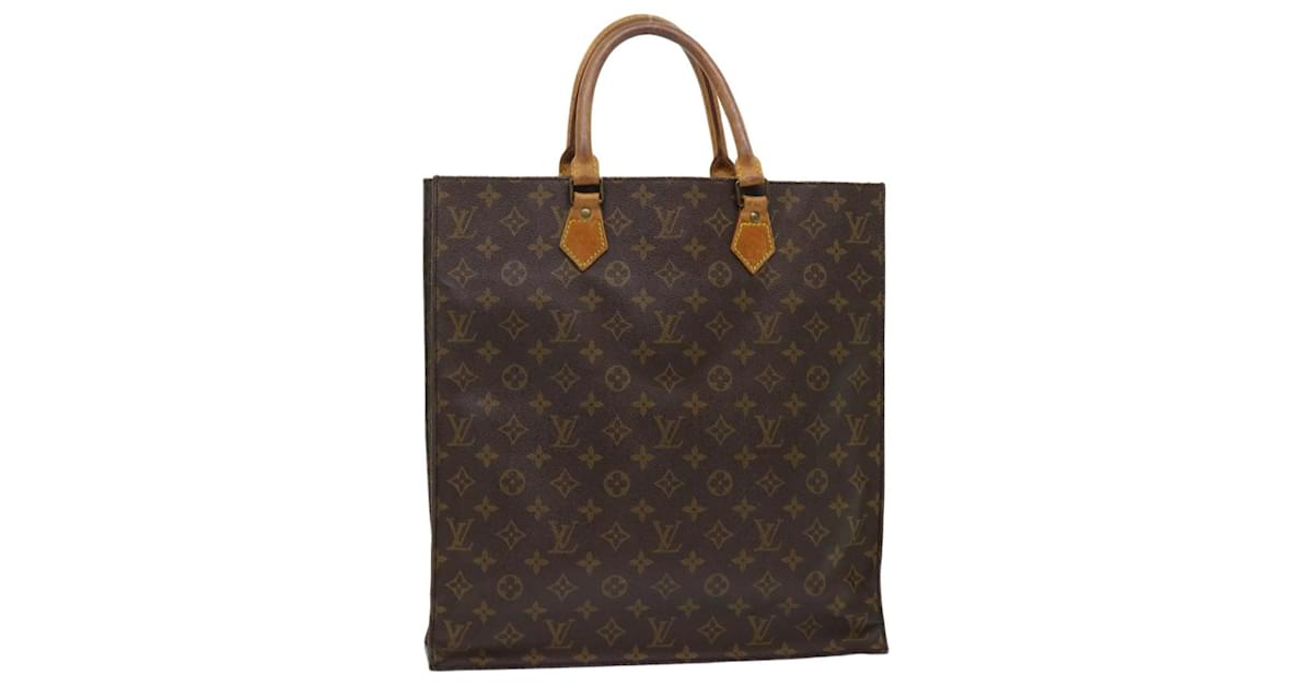 Custom Painted Louis Vuitton Sac Plat Tote Monogram Canvas