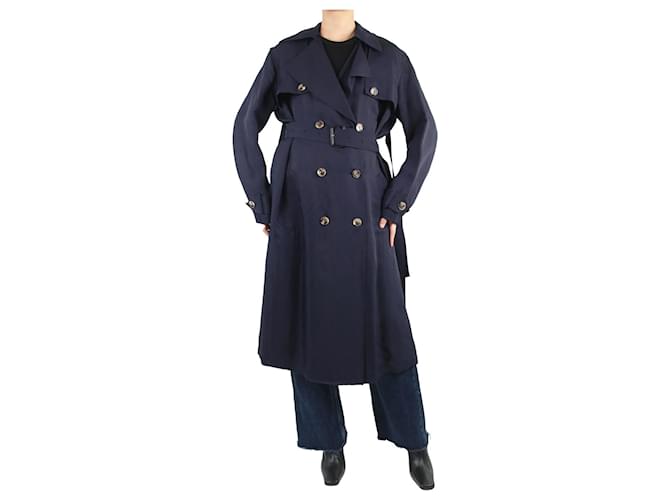 CELINE PARIS ネイビー トレンチコート 38 CELINE PARIS ネイビー トレンチコート 38