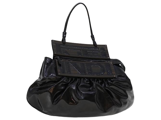 FENDI Hand Bag Patent leather Black Auth bs6771 ref.JC999019 (Sold