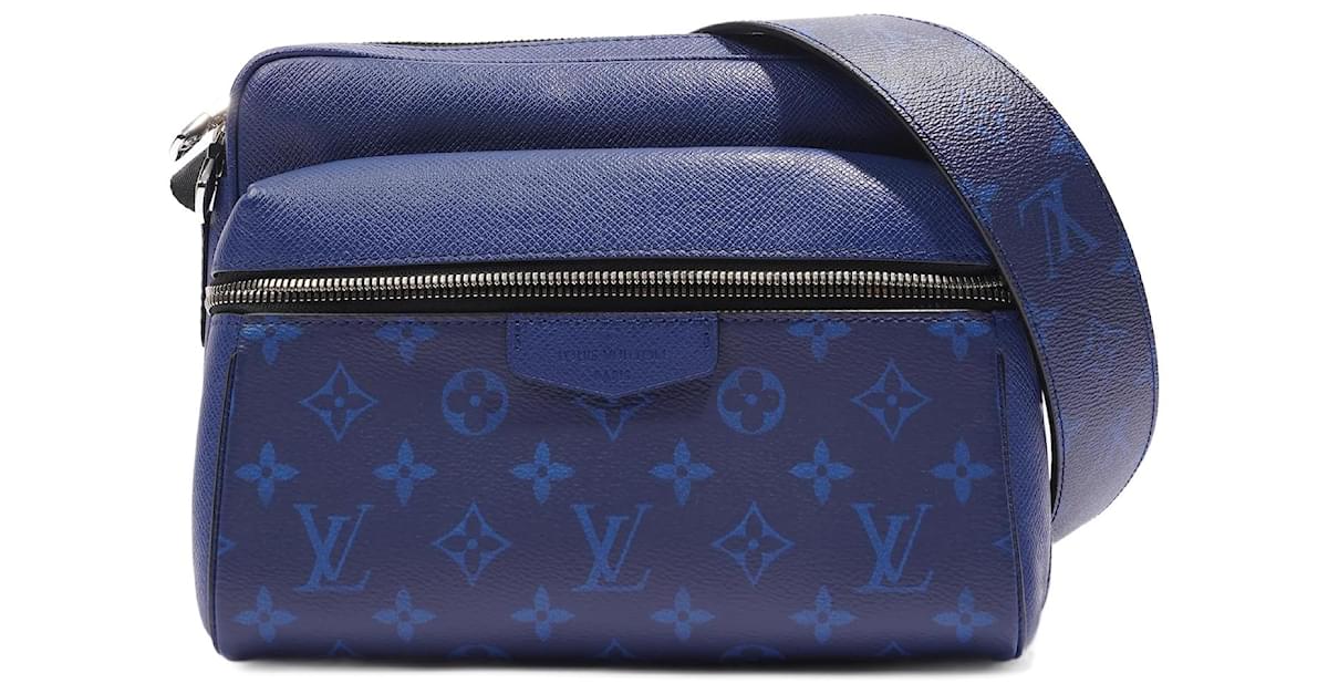 Louis Vuitton, Bags, Louis Vuitton Light Blue Taiga Monogram Canvas  Outdoor Messenger