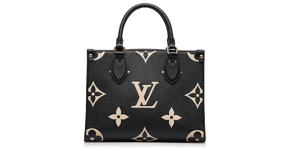 Louis Vuitton Black Monogram Empreinte Onthego PM Leather ref