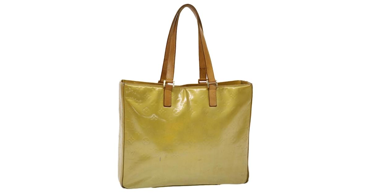 Louis Vuitton Beige Monogram Vernis Columbus Tote Bag