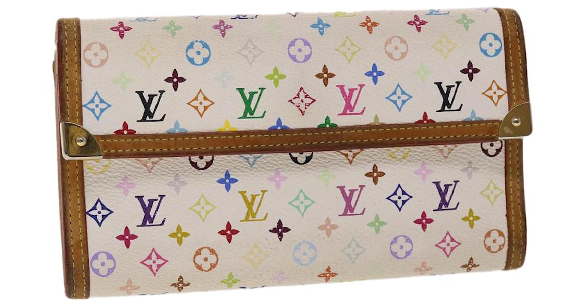 LOUIS VUITTON Multicolor Porte Tresor International Wallet M92659 LV Auth  am4725 White ref.1010191 - Joli Closet