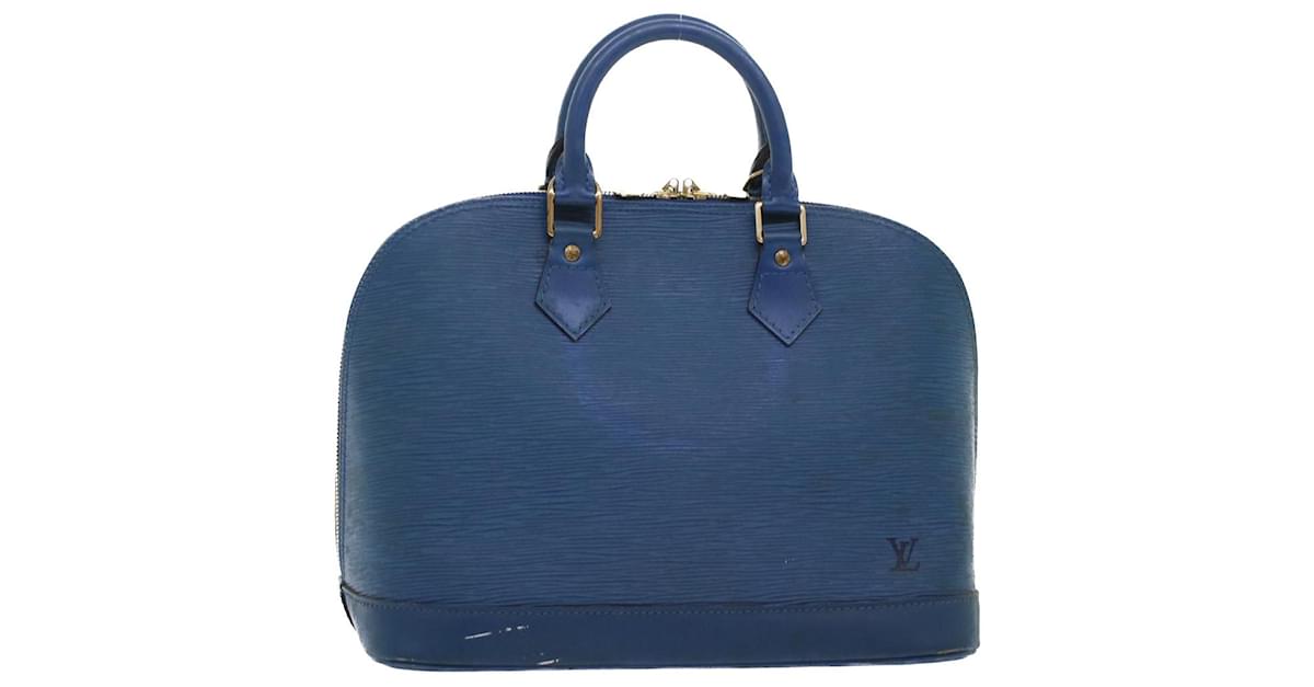 Louis Vuitton Alma PM Handbag Yellow EPI Leather Bag M52149