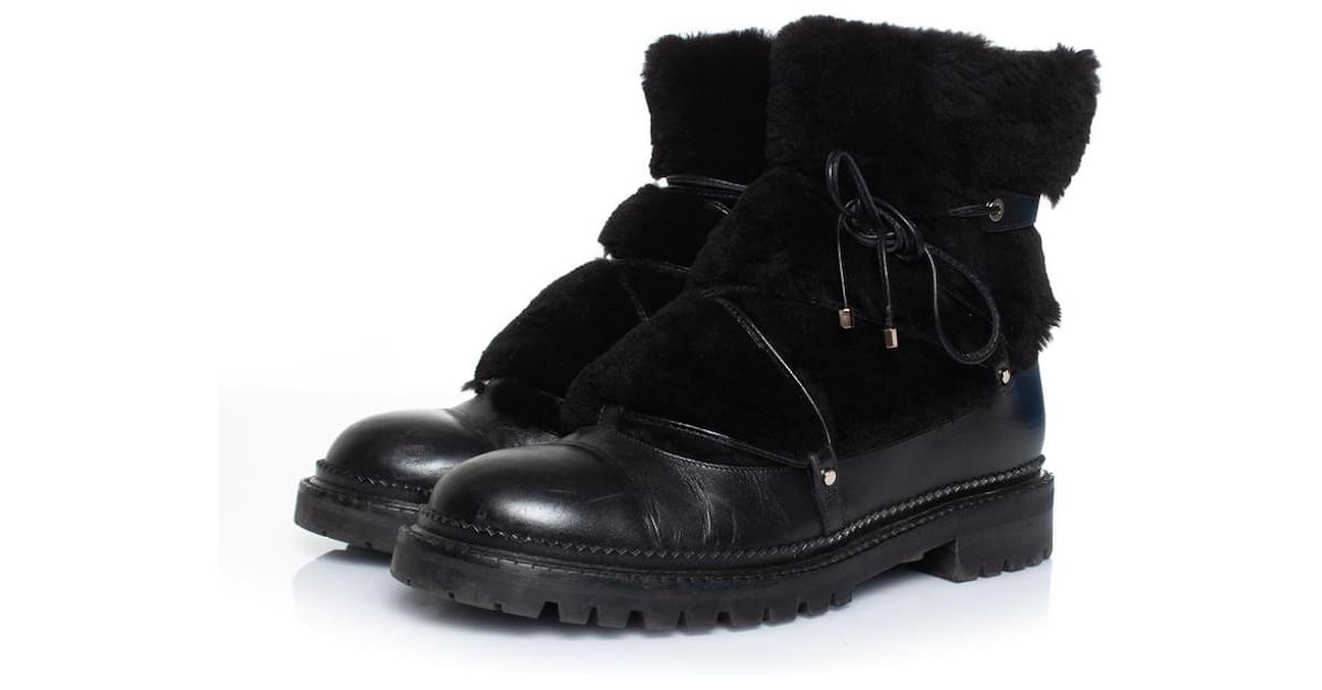 Jimmy choo boots outlet with fur