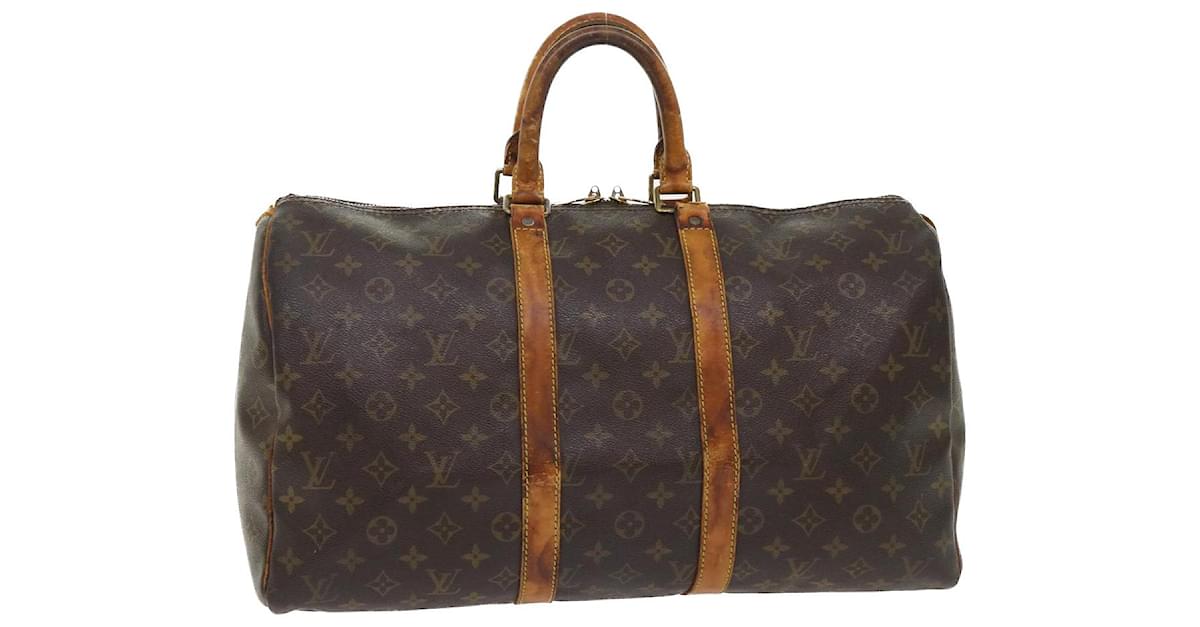Louis Vuitton Monogram Keepall 45 Boston Bag M41428 LV Auth 49904 Cloth  ref.1030674 - Joli Closet
