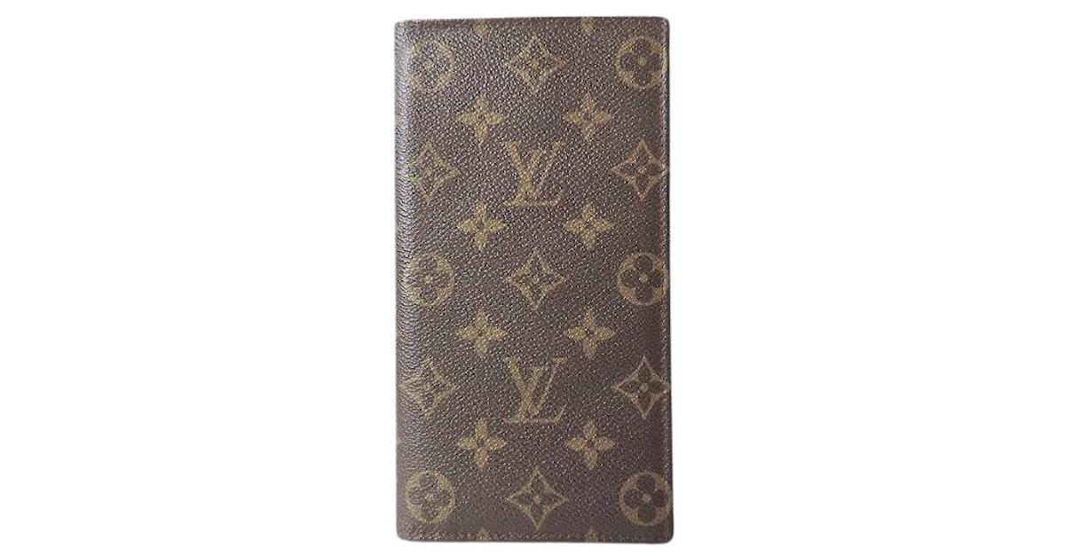 Louis Vuitton Porte papier Brown Cloth ref.1011929 - Joli Closet
