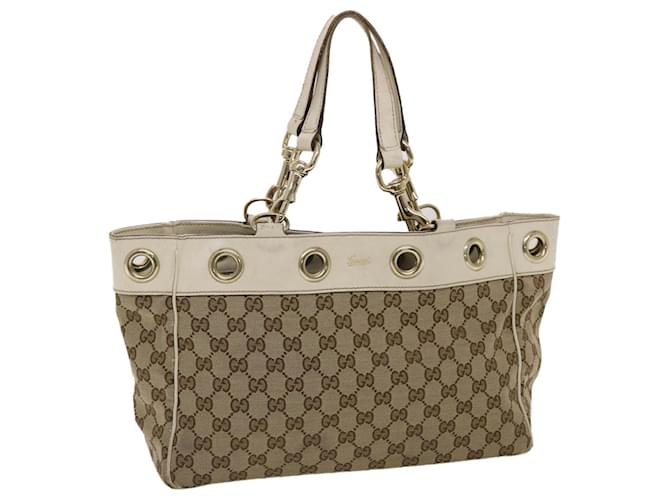 トートバッグ GUCCI BEIGE TOTES GUCCI GG Canvas Tote Travel Bag Beige-US