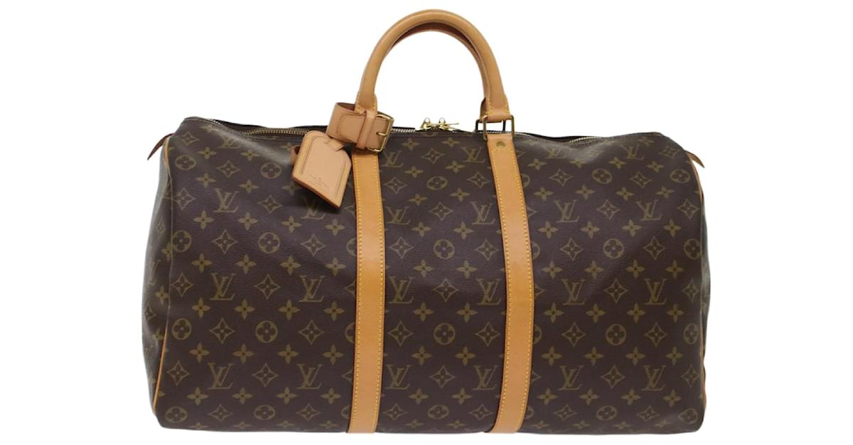 Louis Vuitton Keepall Bandoulier Bag Monogram Canvas 50