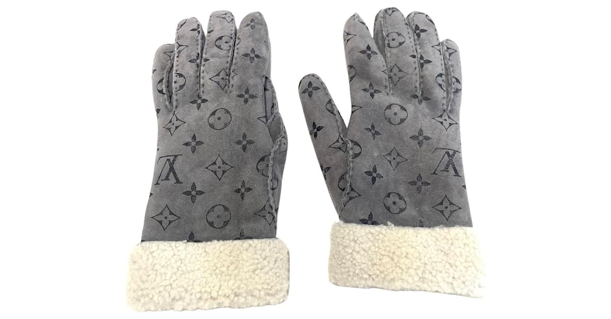 Louis Vuitton Limited Edition Driving Mitten Glove Leather ref