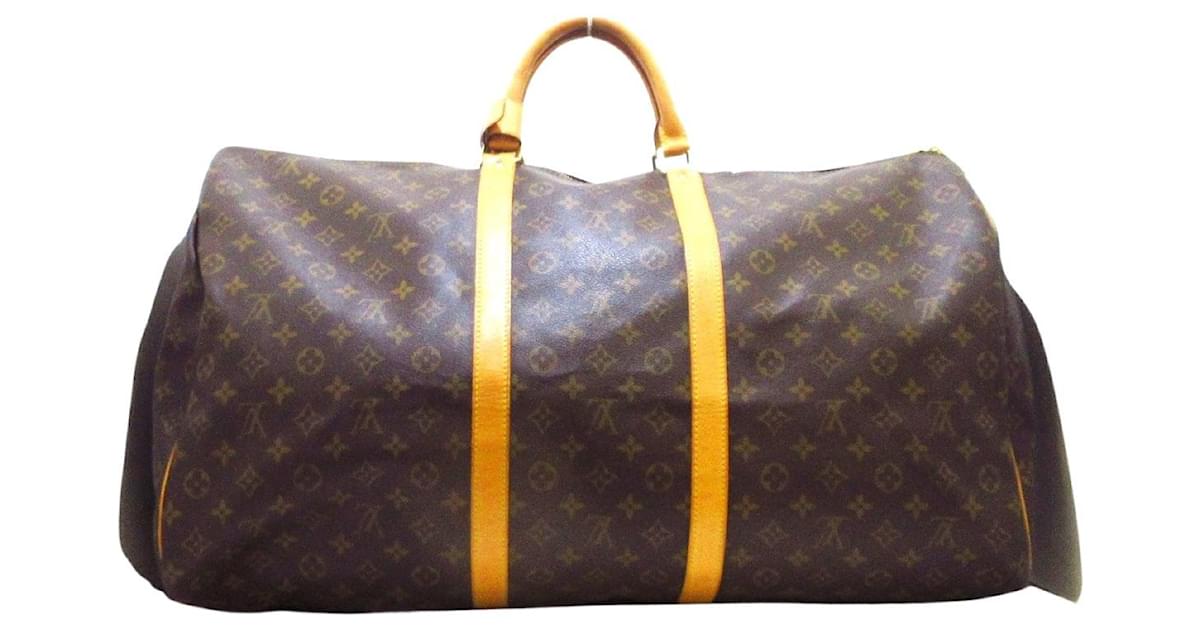 Louis Vuitton Keepall 60 Brown Cloth ref.1014326 - Joli Closet