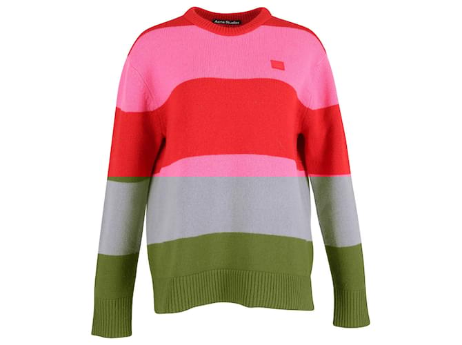Acne Studios // Black & Grey Knit Striped Sweater – VSP